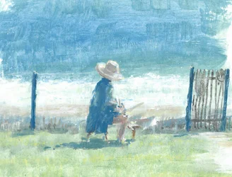 Malowanie Morza (akryl na płótnie)